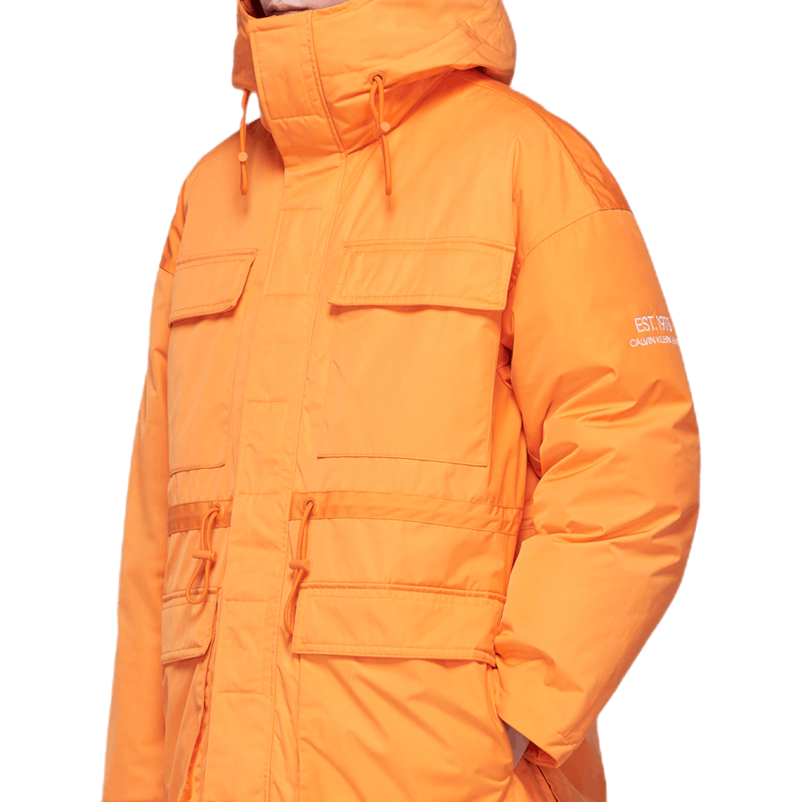 Grafische Parka Oranje