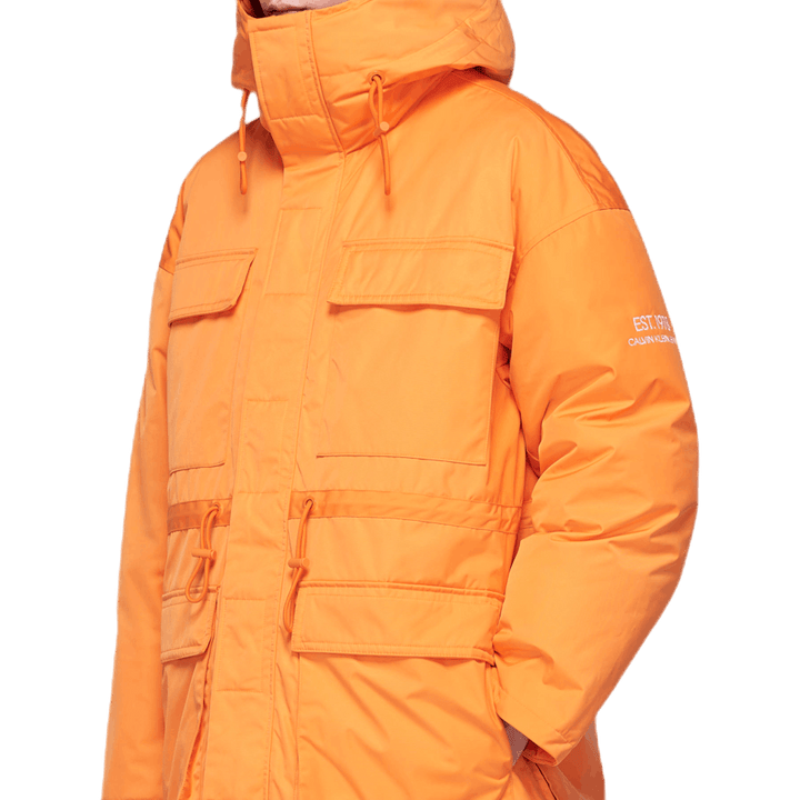 Grafische Parka Oranje