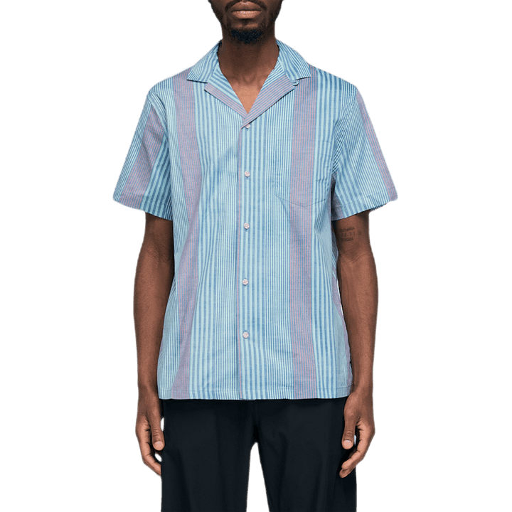 Pacific Paradise Stripe Camp S Blue