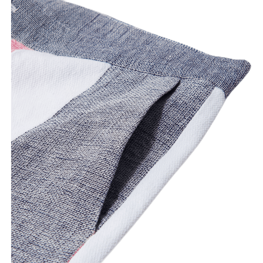 Pantaloncini in lino a righe blu