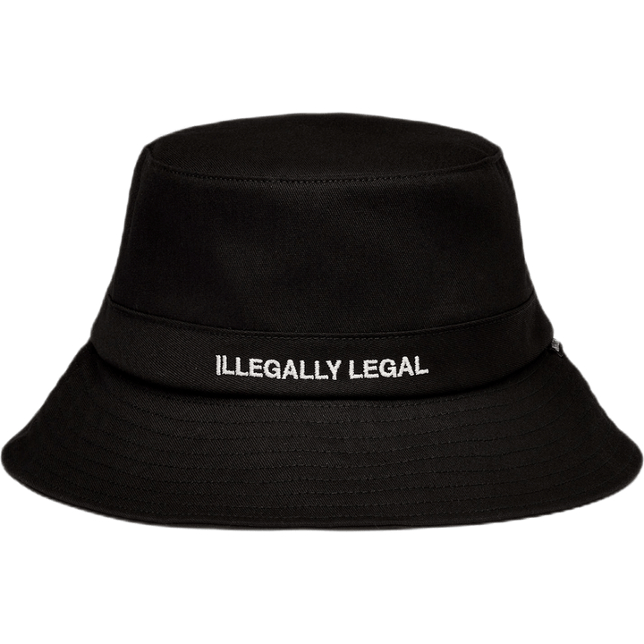 Sombrero de cubo ilegalmente legal Negro