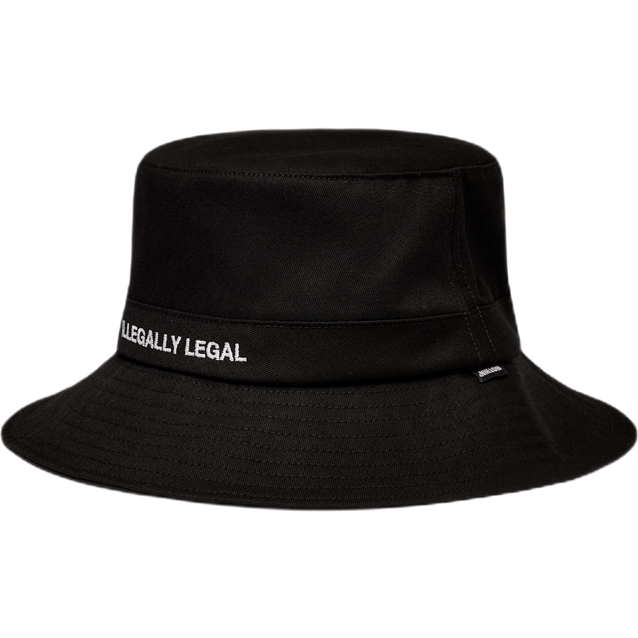 Sombrero de cubo ilegalmente legal Negro
