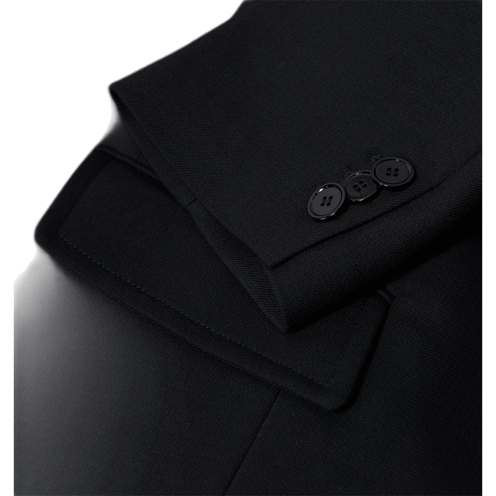 Manteau rond surdimensionné noir