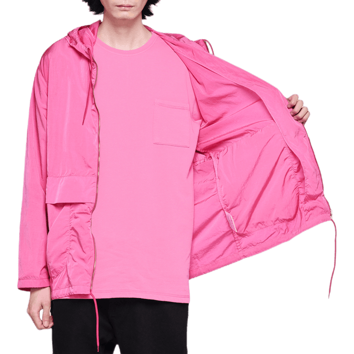 Parka semplice rosa