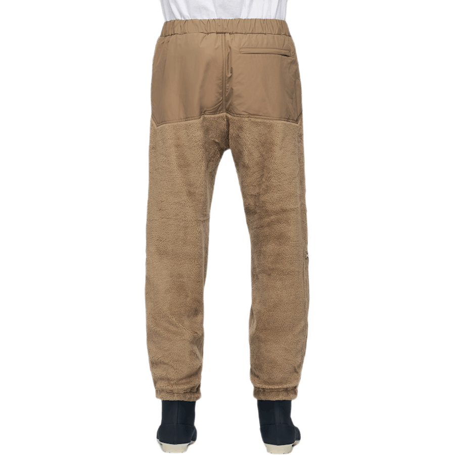 Pantaloni in lana e pile Khaki