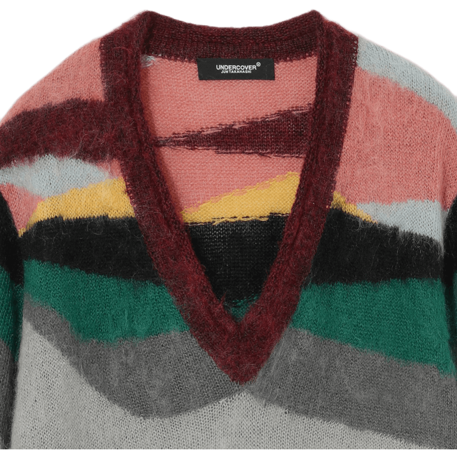 Random Color Mohair Knit Sweat Multi