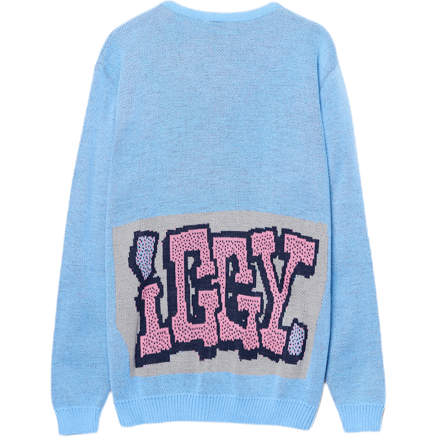 Einhörner Strickpullover Blau