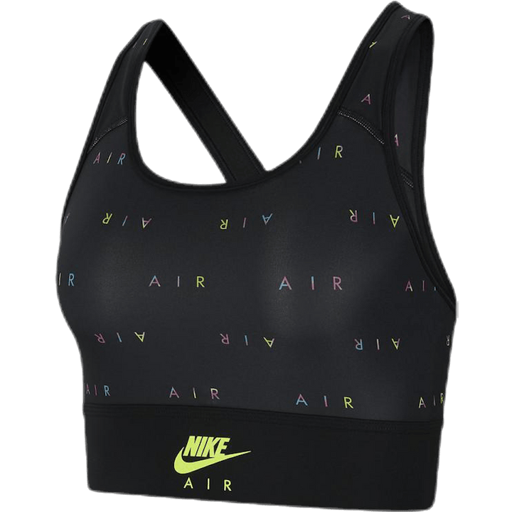 Swoosh Air Bra Stampa Nero/Giallo