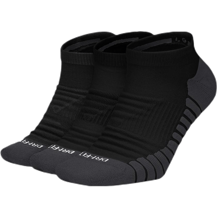 3-pack Everyday Max Cushioned Black/Grey