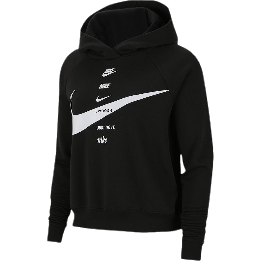 Nsw Swsh Hoodie Flc Bb White/Black