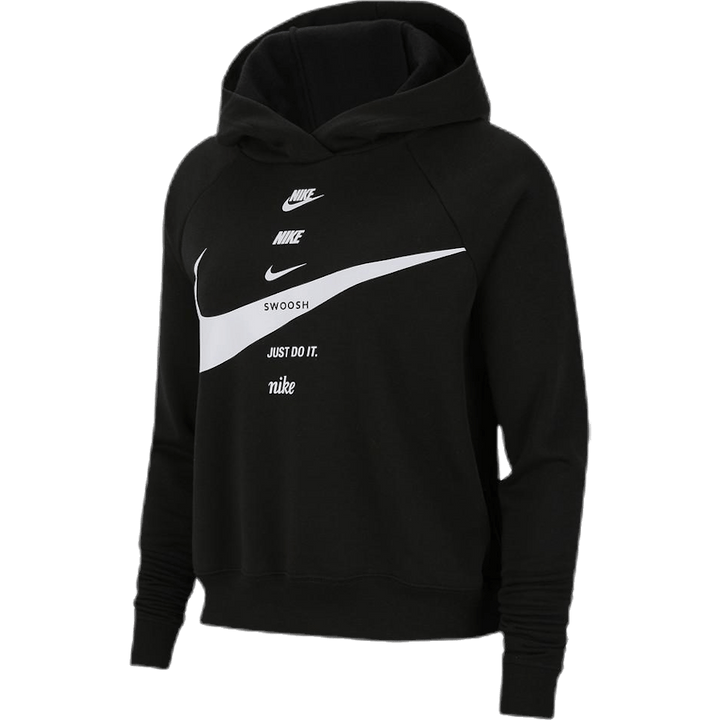 Nsw Swsh Hoodie Flc Bb White/Black