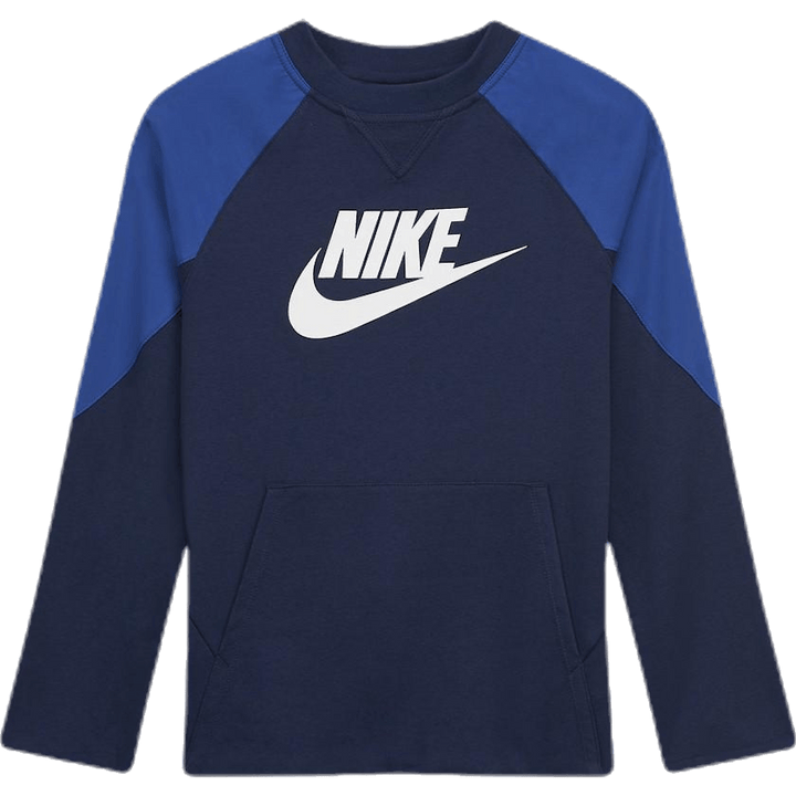 Mixed Material Crew Junior Blue