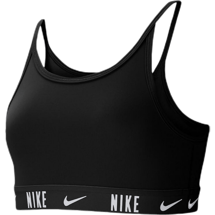 Trophy Big Kids' (Girls') Sports Bra BLACK/BLACK/WHITE