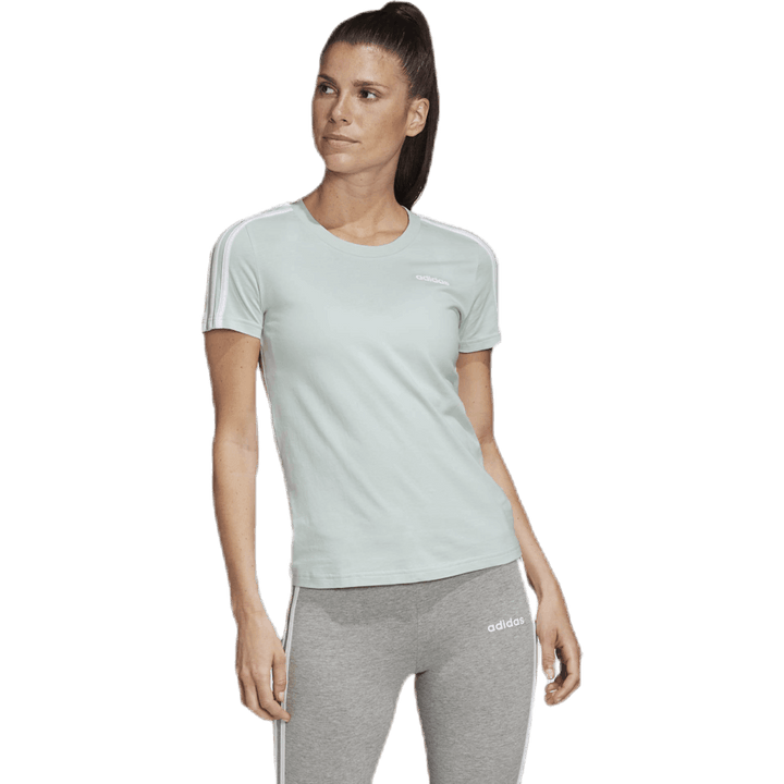 Essentials 3S Slim Tee Tinta verde / Bianco