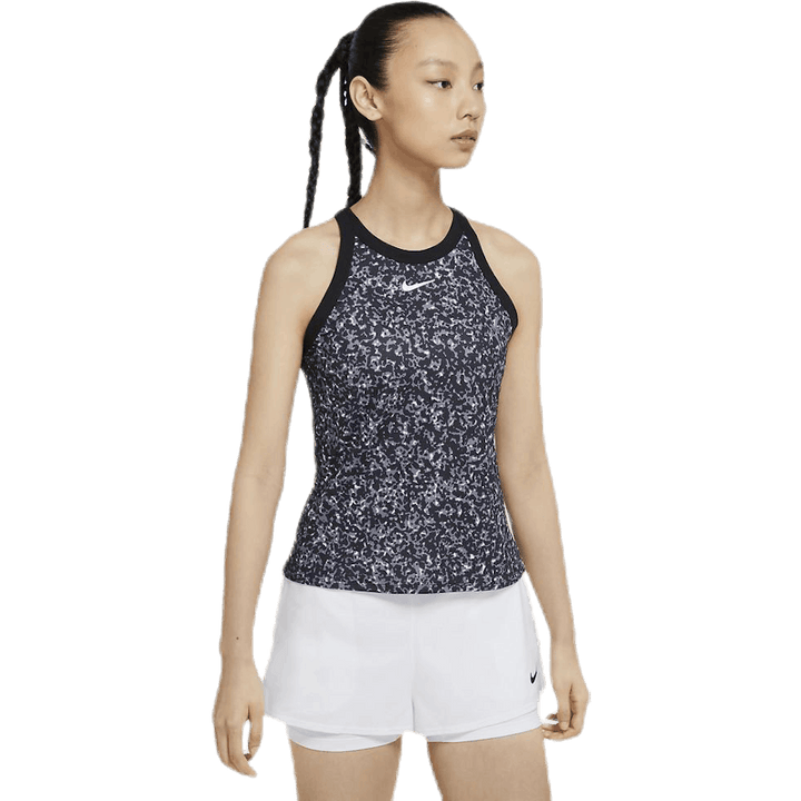 Court Dry Printed Tank White/Black