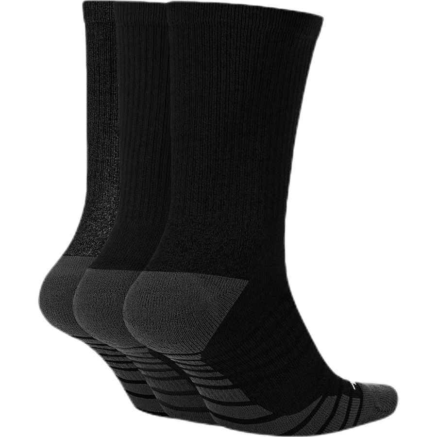 Chaussettes d'entraînement rembourrées Everyday Max (3 paires) NOIR/ANTHRACITE/BLANC
