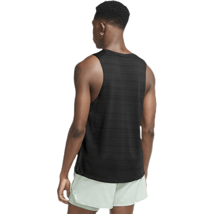 Canotta Dri-FIT Miler Nero/Argento