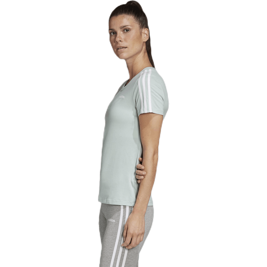 Essentials 3S Slim Tee Tinta verde / Bianco