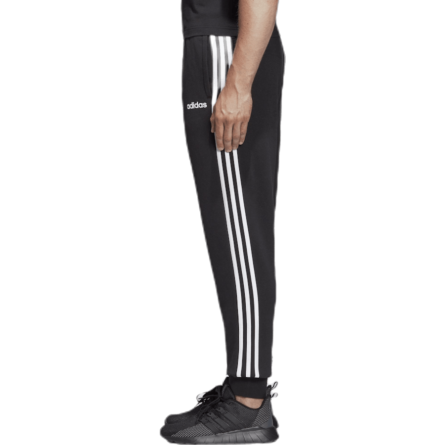 Essentials 3 Stripes Tapered Pant Ft Cuffed Black / White