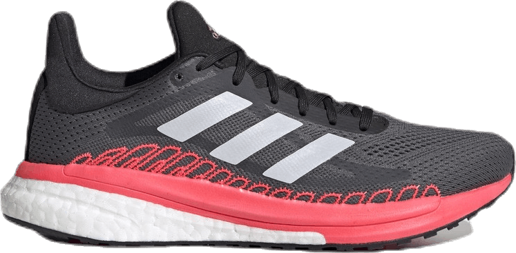 SolarGlide 3 ST Shoes Grey Five / Crystal White / Signal Pink / Coral