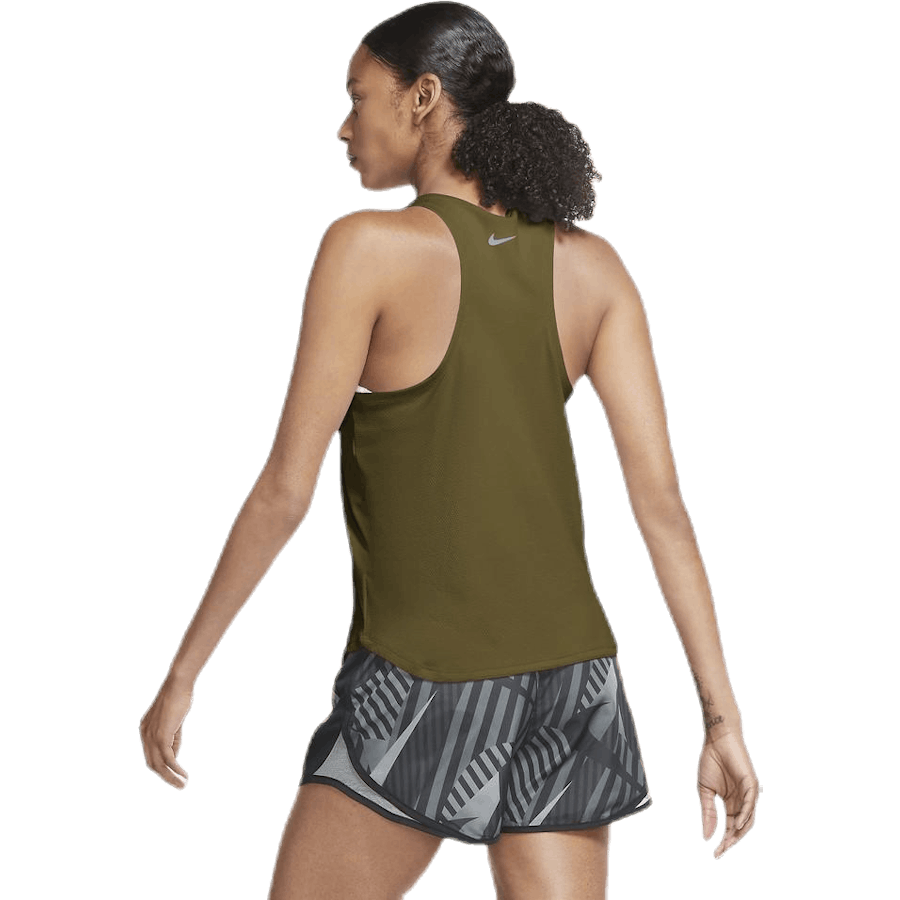 Swoosh Run Tank White/Green