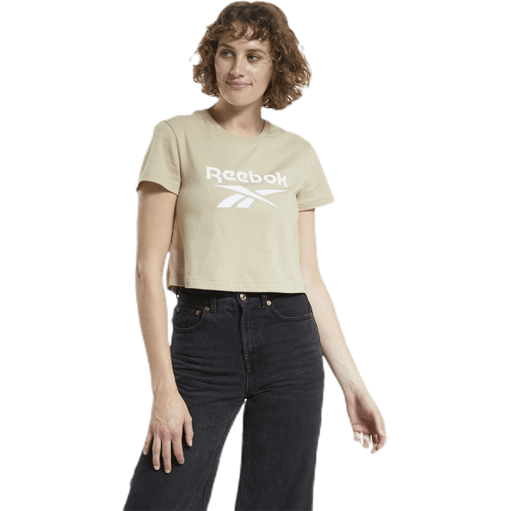 Cl F Big Logo Tee Beige