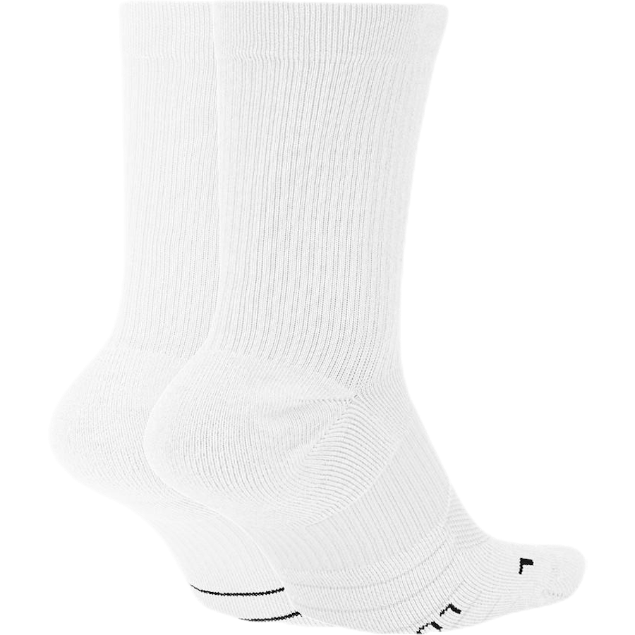 Multiplier Crew Sock (2 Pairs) WHITE/BLACK
