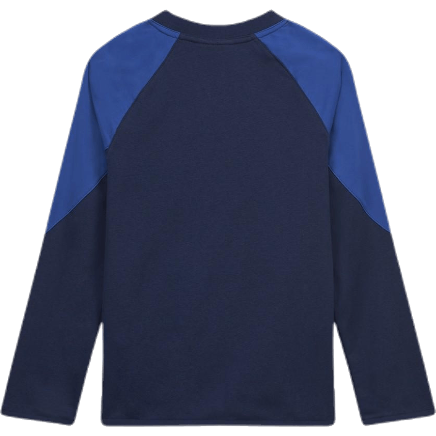 Mixed Material Crew Junior Blue