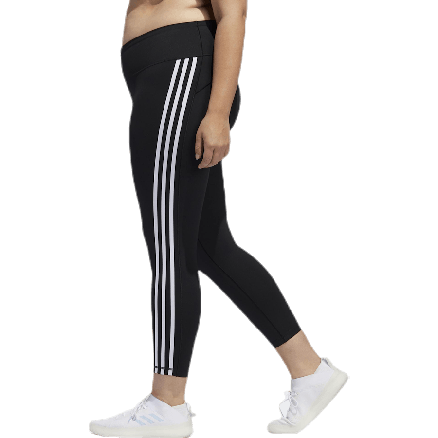 Believe This 2.0 3 Stripe 7/8 Tight Plus Size Black / White