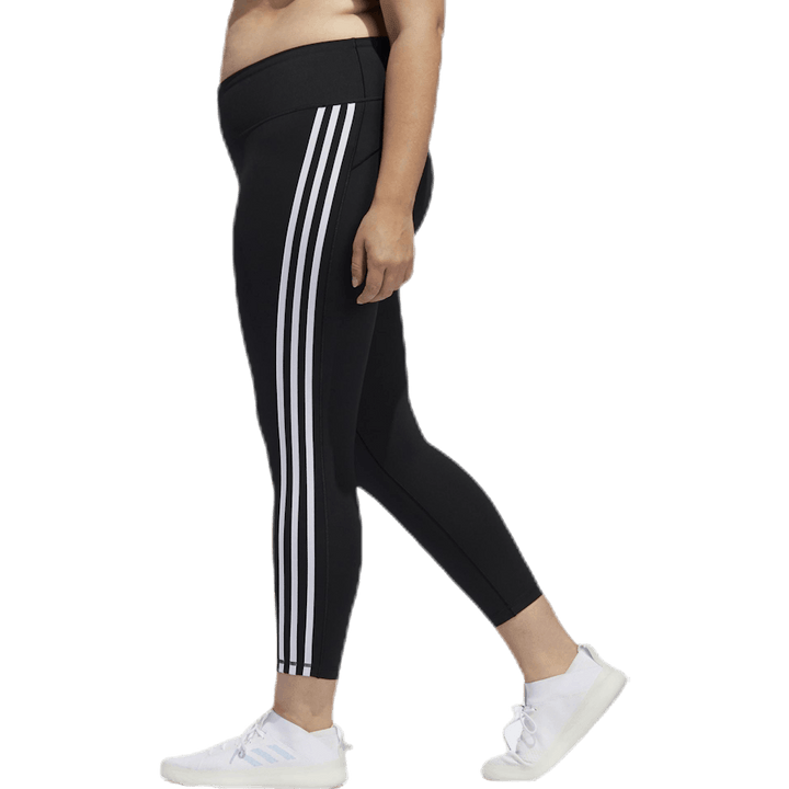 Believe This 2.0 3 Stripe 7/8 Tight Plus Size Black / White
