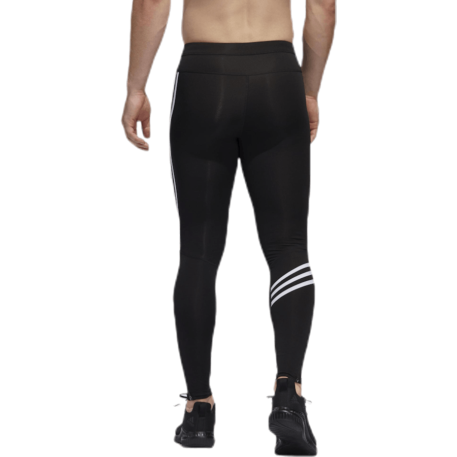 Collant Adidas Run It 3 bandes pour homme, noir/blanc