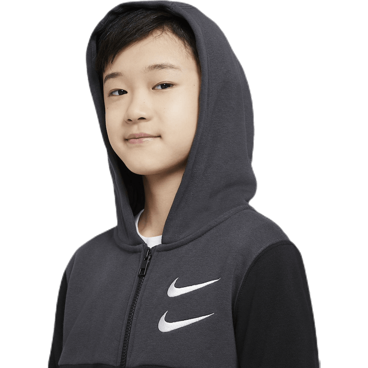 NSW Swoosh Zip Hoodie Junior Black/Grey