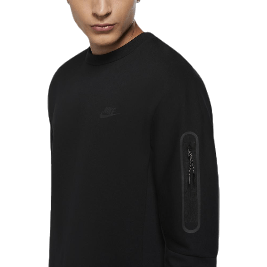 Sportswear Tech Fleece Men's Crew Sweatshirt BLACK/BLACK