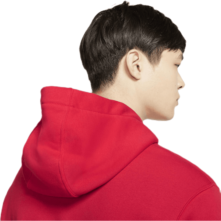 Sportswear Club Fleece Pullover Hoodie UNIVERSITY RED/UNIVERSITY RED/WHITE