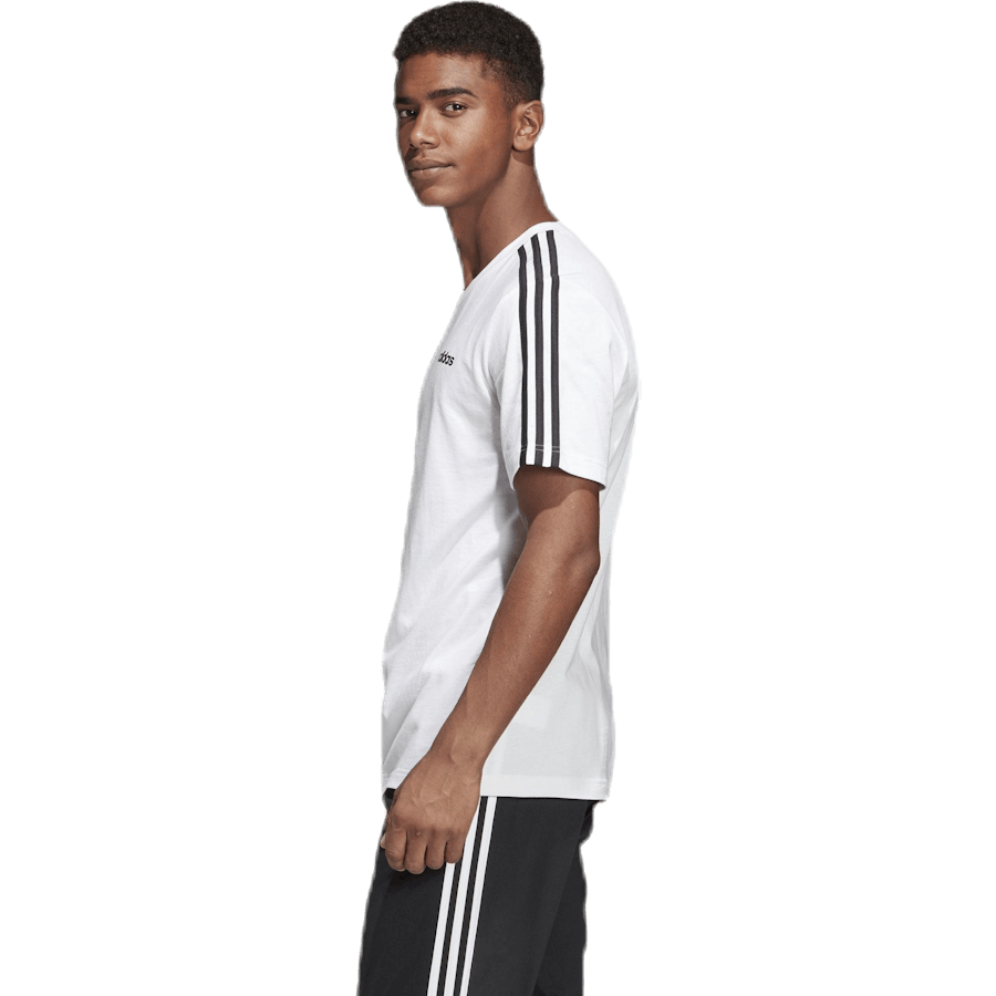 Maglietta Essentials 3 Stripes Bianco / Nero