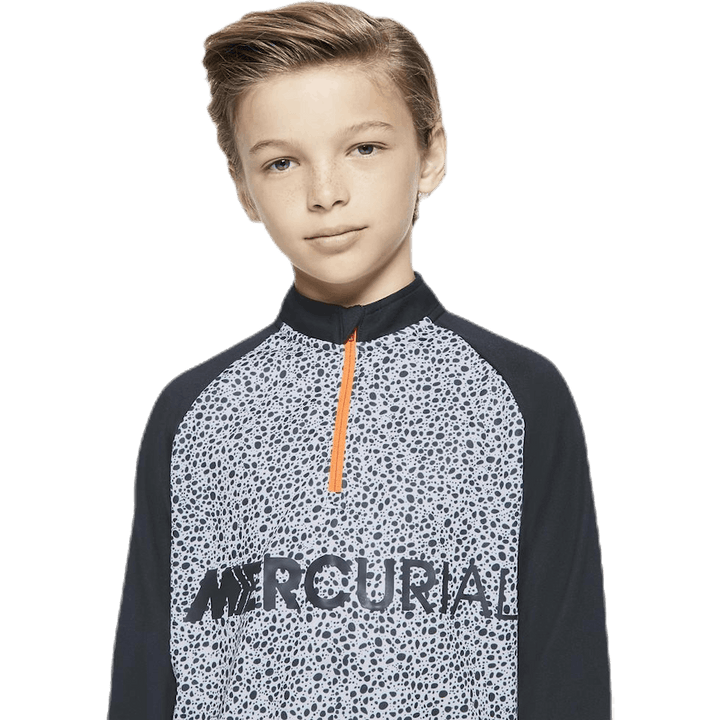 CR7 Dri-FIT Academy Half Zip Junior White/Black