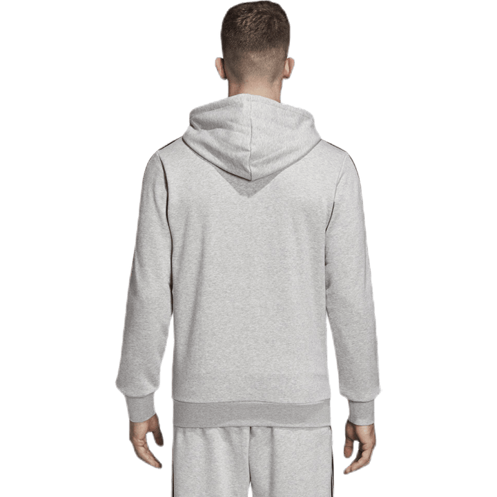 Essentials 3 Stripes Fullzip French Terry Grigio medio / Nero