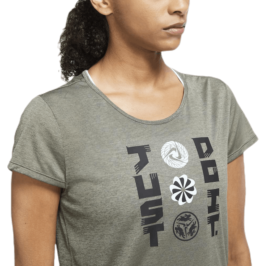Icon Clash SS Top Black/Beige