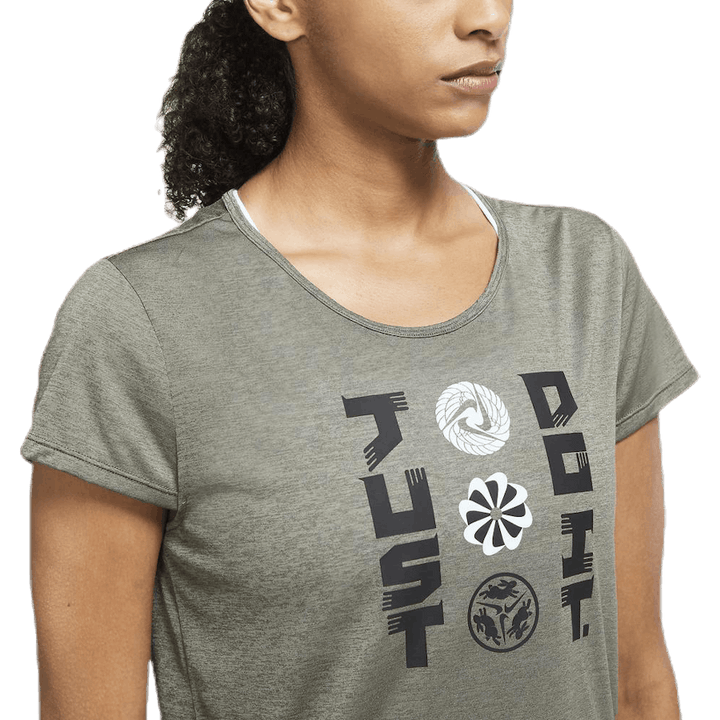 Icon Clash SS Top Black/Beige