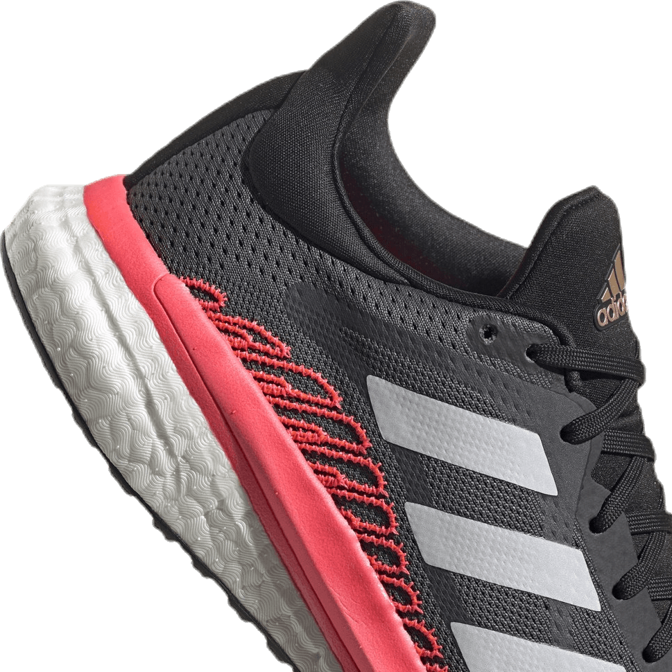 SolarGlide 3 ST Shoes Grey Five / Crystal White / Signal Pink / Coral