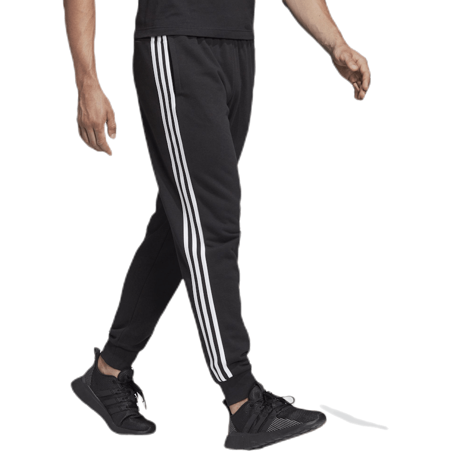 Essentials 3 Stripes Tapered Pant Ft Cuffed Black / White