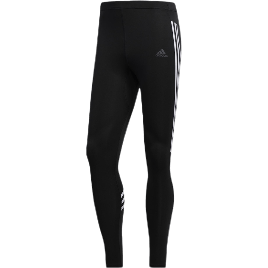 Collant Adidas Run It 3 bandes pour homme, noir/blanc