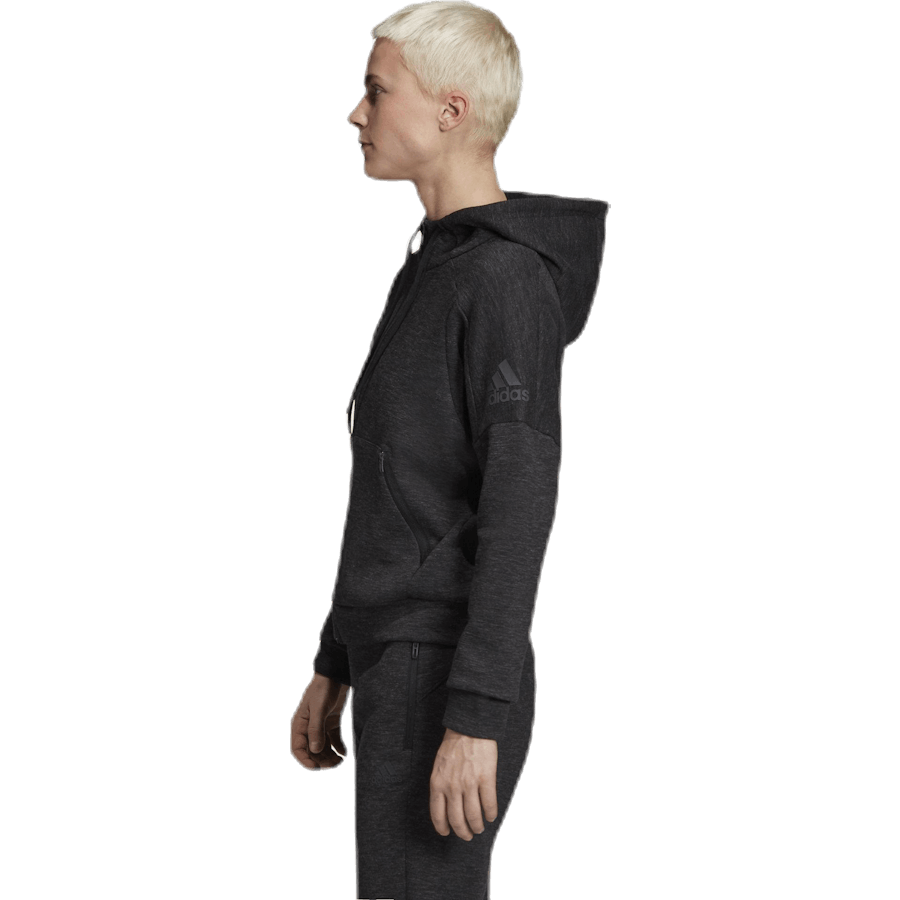 ID Melang Hood Svart