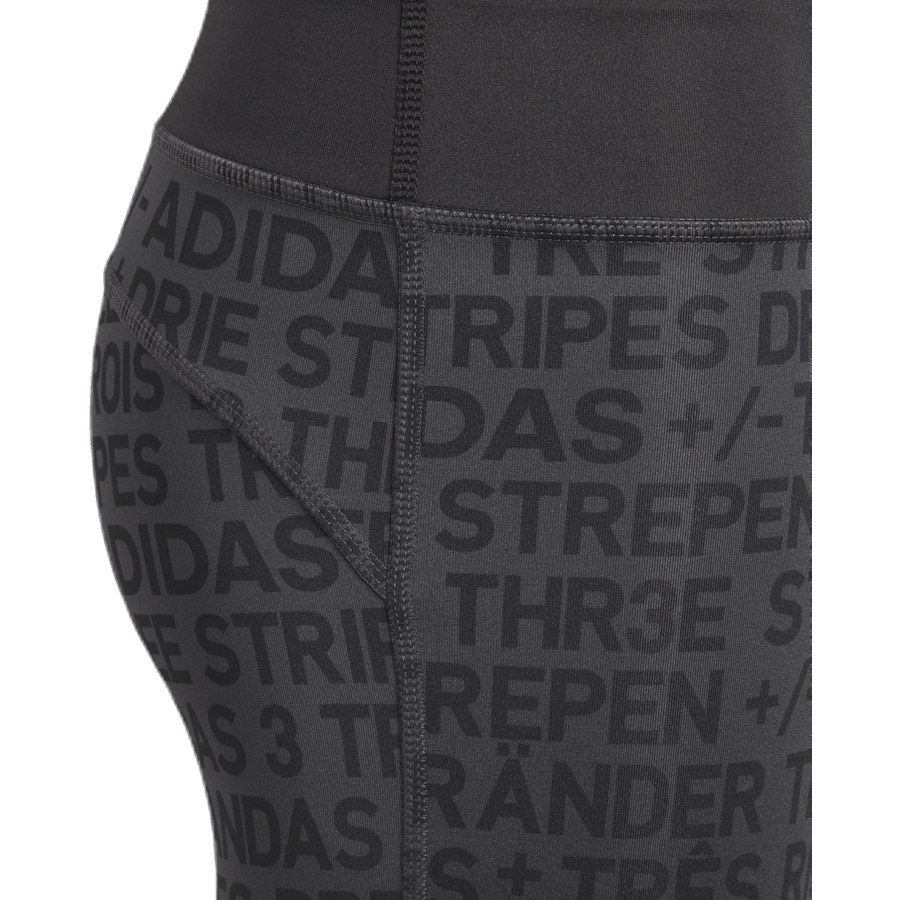 Girls Brand Tights Black