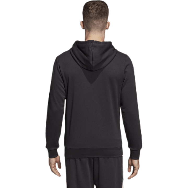 Essentials 3 Stripes Fullzip French Terry Black / White