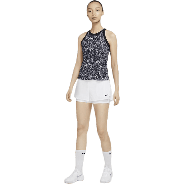 Court Dry Printed Tank White/Black