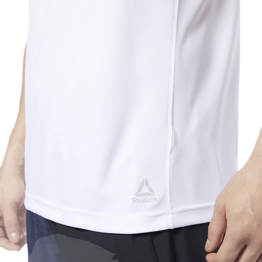Les Mills Poly Graphic SS Tee White