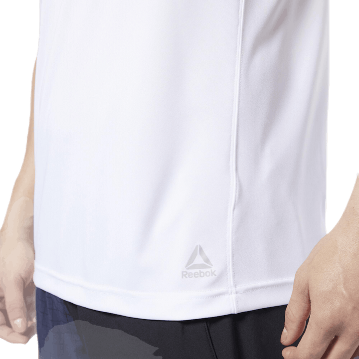 Les Mills Poly Graphic SS Tee White