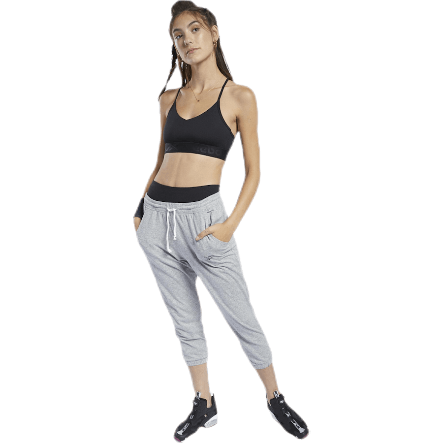 Strappy Back Low-Impact Bra Black
