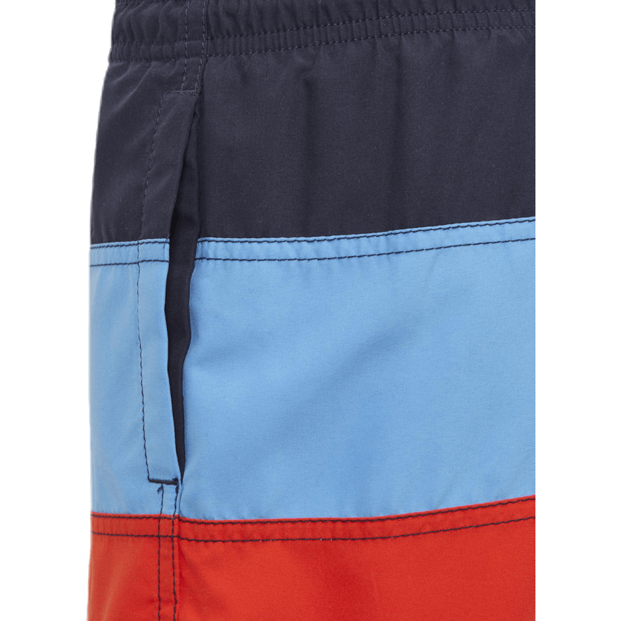 Pantaloncini da bagno colorblock blu/rosso